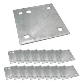 Dh-101 Automotive Authority 16 Stationary And Floating Dock Backer Plates 5 Inch X5 Heavy-duty Galvanized Steel