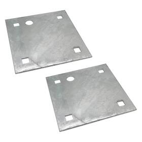 Dh-101 Automotive Authority 2 Stationary And Floating Dock Backer Plates 5 Inch X5 Heavy-duty Galvanized Steel
