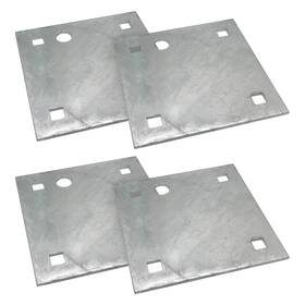 Dh-101 Automotive Authority 4 Stationary And Floating Dock Backer Plates 5 Inch X5 Heavy-duty Galvanized Steel