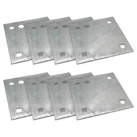Dh-101 Automotive Authority 8 Stationary And Floating Dock Backer Plates 5 Inch X5 Heavy-duty Galvanized Steel