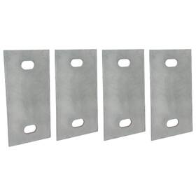 Dh-104 Automotive Authority 4 Stationary Dock Washer Plate 5 Inch X 2-1/2 - Heavy-duty Galvanized Steel 4pk