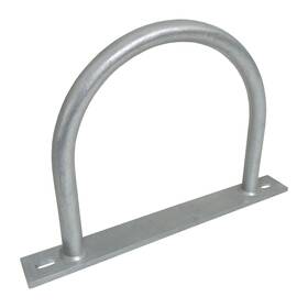 Dh-114-1 Automotive Authority Dock Piling Hoop On Plate - 10 Inch Pile Holder 2 3/8 Thick 1