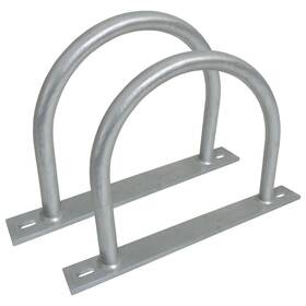 Dh-114-2 Automotive Authority Dock Piling Hoop On Plate - 10 Inch Pile Holder 2 3/8 Thick