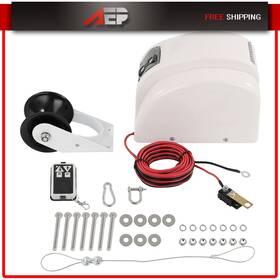 Ae13524501p Autopuppy With Wireless Remote Free Fall 45 Lbs Boat Anchor Winch Electric Marine