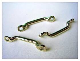 7772a Auveco Footman Loops Nickel 8 1-1/4 Inch Strap Jeep Truck Buggy