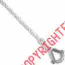 Az879 Aamstrand Marine Anchor Line 3 8 In X 100 Ft White Nylon Boating Rope Thimble 682440868640
