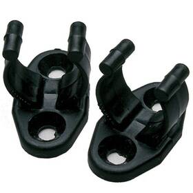 Clp-3 Beckson Clp-3/4 Boat Marine 5/8 Inch - 7/8 Black Plastic Clipper Clip 2-pack