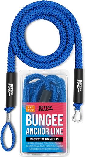 Better Boat 850056643450 Bungee Anchor Rope Line Elastic Snubber