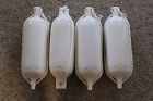Big Game International White Boat Fenders 5.5 X 20 Set Of 4 Bumpers Vinyl Docking Ribbed New W Rope 039364670161