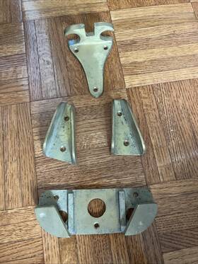 1143-7 Bliss Vintage Brass Chocks For Danforth Anchor