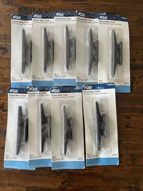 0388818 Blue Hawk 9-pack 5 Inch Black Nylon Dock Cleats Marine Boat Anchor Tie Down
