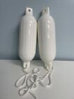 Boat Bumpers White 22x6 Inches 2-pack Rope Included Fenders New