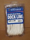 G020wht Boat Dock 8 3 Line Double Stearns Nylon 20 Mooring White Braid