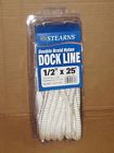 G024wht Braid 25 2 1 Line Dock Stearns Nylon Mooring Double White Boat