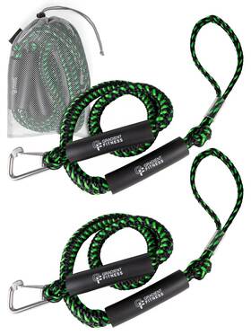 Branded 661317868327 2 Pack Bungee Dock Line Marine Rope Boat Lines Make Docking And Boarding