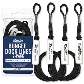 Branded 860397002649 2 Pack Bungee Dock Line Boat Lines 4-5.5ft 5-7ft Or 6-9ft Boating Ropes