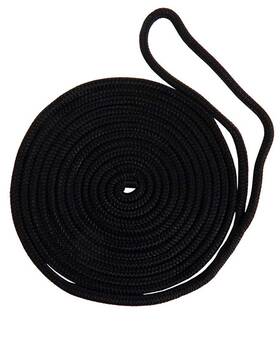 30-04420 Buccaneer Rope Company 5/8 Inch X 20 Ft. Black Double Braid Dock Line