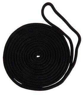 Buccaneer Rope Company 30-04435 5/8 Inch X 35 Ft. Black Double Braid Dock Line
