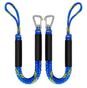 Geelu24011 Bungee Dock Lines Premium 2 Pack Marine Boat Feet Fender New