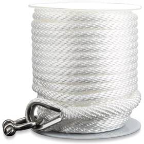 Captain 738082030003 Premium Solid Braid Mfp Anchor Line - 3/8 Inch X 100ft With Stainless Steel Thimbl