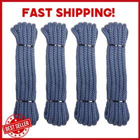 Ymx6-lzw-t00591-2 Change Moore Dock Lines Nylon Rope For Boats Double Braided 4 Pack 15ft Boat Acc