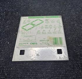 De87122f Cmp Qty 5 Dock Edge Stationary Backer Plate Stainless Steel