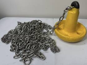 Conery Akc-30-3 15 Lb Cast Iron Anchor With 20 Stainless Chain And Clamps - Open Box