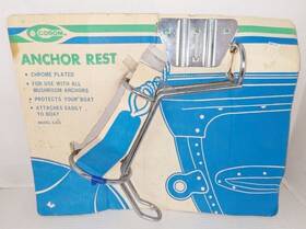 6315 Cosom Vtg New Mushroom Anchor Rest Chrome Plated Model Boat Protection