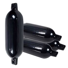 Costway 940350851065 4 Ribbed Marine 6.5 Inch X 23 Boat Fender Vinyl Bumper Dock Shield Protection Black