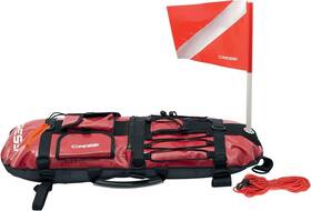 Ta611902 Cressi Spearfishing Signal Board Buoy - Spearguns Holder With Line And Flag Red