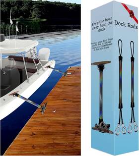 Csuppcrea Dr22-hg 22 Inch Heavy Duty Dock Defender Rods For Boat Docking Tie Downs