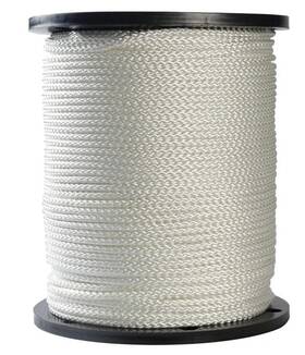 105115 Cwc Solid Braid Nylon Rope - 3/8 Inch X 1000ft White