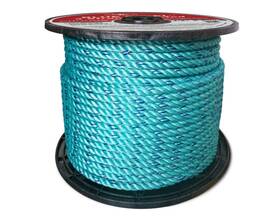 402080 Cwc 9/16 Inch X 600 Blue Steel Rope -teal With Dk Tracer 8900# Ts