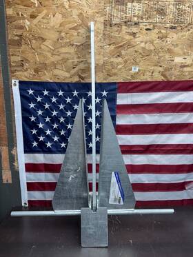 94017 Danforth Standard Anchor 70 Lbs Boat With S 3 000 Holding Power 65s