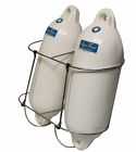 Dbl-f1 Norestar New Folding Rack For Boat Holds Two Fenders Up