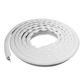 Dimex 751315500227 Easyflex Plastic P-profile Dock Edging Rub Rail For Boat Docks 25-feet White