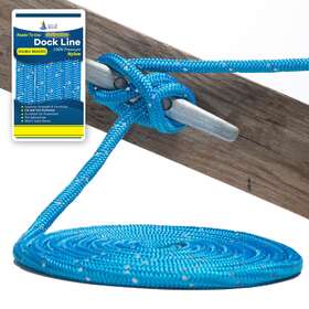 Db-283 Direct 2 Boater 5/8 Inch X 25ft Marine Blue Reflective Double Braided Nylon Dock Line - For Boats