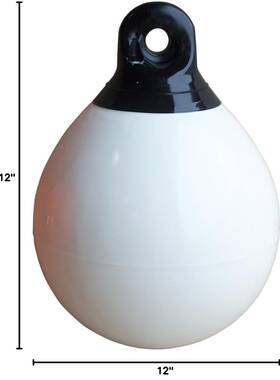 95-712-f Dock Edge Inflatable Mooring Buoy - 12 Inch White