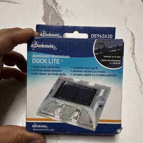 96263f Dock Edge Lite Led Aluminum Solar Light - Auto On At Dusk And Off Dawn
