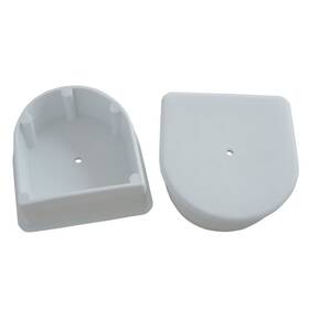 Dock Edge De1026f Large White 2 Piece End Caps