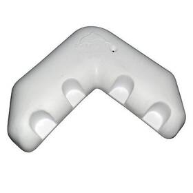 De10571f Dock Edge - Corner Bumper 1 Pc/pk White