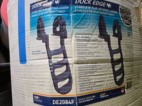 De2084f Dock Edge Ladder Stand Off Flip Up Wide Deep Steps