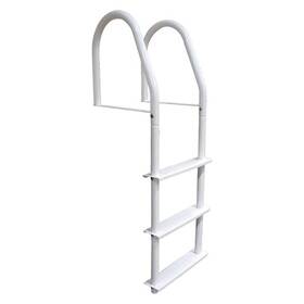 De2105f Dock Edge Ladder 5 Step Fixed White - Hardware Included