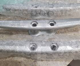 De2808f Dock Edge Set Of 3 - 8 Inch Galvanized Steel Cleats Free Shipping