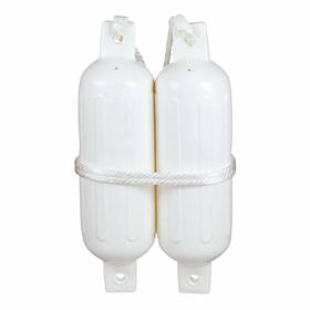 Dock Edge De77201s Seachoice Twin Eye Ribbed Fender Kit 5-1/2 Inch X 20 79251 White