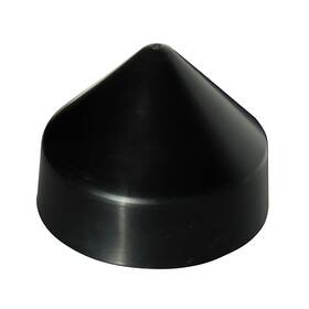 De91896f Dock Edge Piling Cap 9.5 Inch Cone Head Black Hdpe