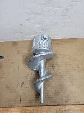 De94200f Dock Edge Qty 1 Stationary Base Leg Pipe Sand Auger Galvanized 2 Inch Female