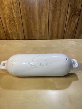 De50161f Dock Edge Inc. Dolphin Twin Eye Smooth Boat Fenders 4.5 Inch X 16 White
