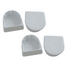 De1027f Dock Edge Small End Plug White 4-pack