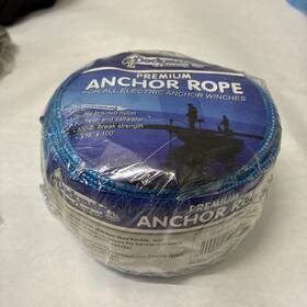 321893 Dockmate Premium Anchor Rope 3/16 Inch X100 Double Braided Nylon